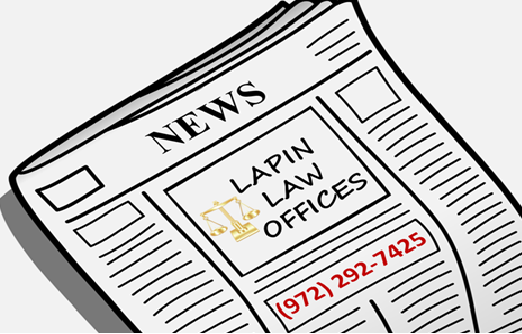 Lapin Law Offices focuses on asset protection, business law, criminal defense, estate planning and probate, family law, firearms and 2nd amendment law, and real estate law. Call us at (972) 292-7425.